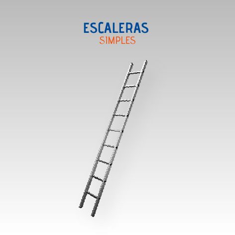 LUBER ESCALERA SIMPLE ESTANDAR 3,5M ALUMINIO 1X13P