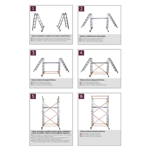 *LUBER ANDAMIO MULTIPLUS en aluminio