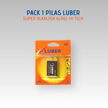 PACK 1 PILA LUBER SUPER ALKALINA 6LR61-HI TECH