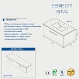 *LAKUA MUEBLE SUVA 80 CM - CENIZA/BLANCO