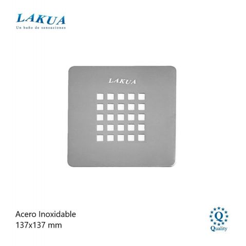 LAKUA REJILLA CUADRADOS PLUS INOX 137X137MM