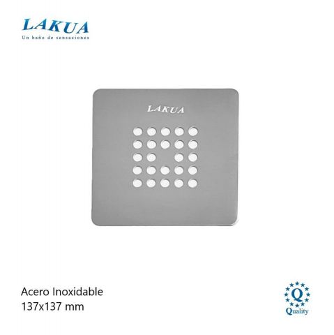LAKUA REJILLA CIRCULOS 137x137MM INOX