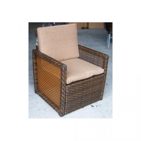 *ELEGANT SILLON CARDEDO RATAN SINT. MOKA+COJ.CAMEL