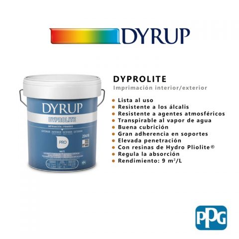 DYRUP Imprimación DYPROLITE 15L Blanco  (Interior/Exterior y con Hydro Pliolite® )