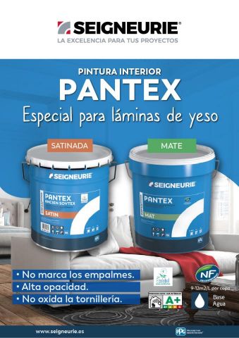 SEIGNEURIE PINTURA PANTEX BC SATINADO 1L BLANCO B.SEP