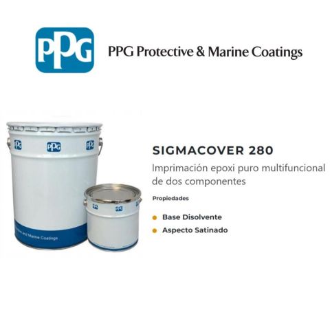 PPG SIGMACOVER 280 SET 2C IMPRIMACION UNIVERSAL 20L GRIS (Epoxi puro)