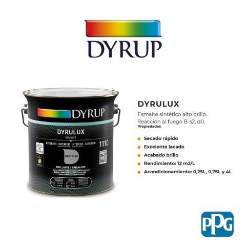 DYRUP Esmalte sintético DYRULUX BASE 30 0,75L Brillante (NG)