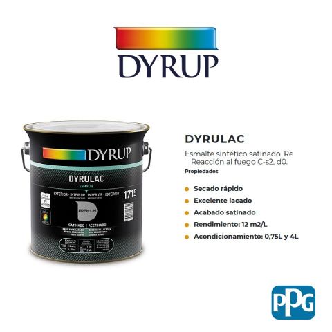 DYRUP Esmalte sintético DYRULAC BASE 30 4L Satinado (NG)