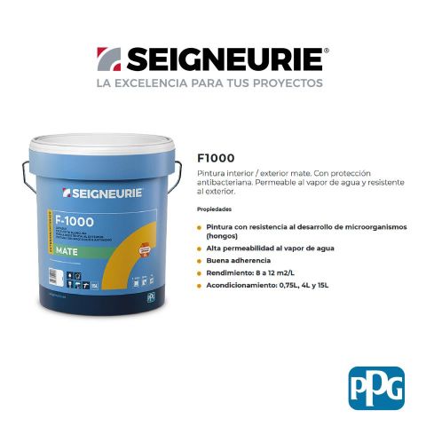 SEIGNEURIE PINTURA F-1000 BASE 30 0,75L (NG)