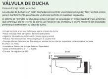 CTESI VALVULA PLATO DUCHA EXTRAPLANA PETRA Ø90