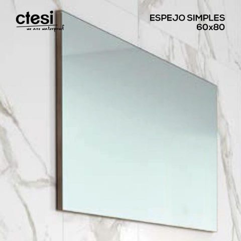 CTESI ESPEJO SIMPLES 60X80 TRASERA GRIS