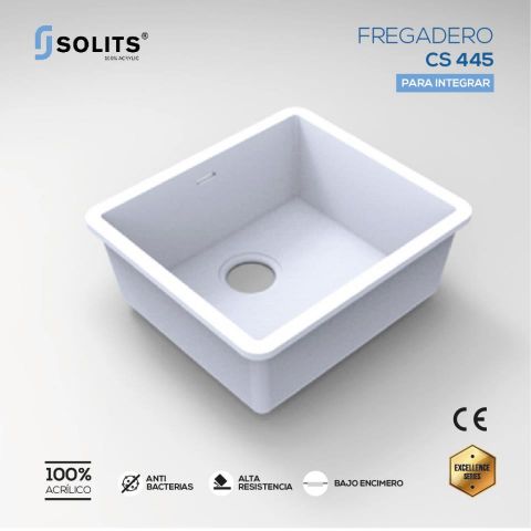 SOLITS FREGADERO CLEAN 45X40 BLANCO - INTEGRAR