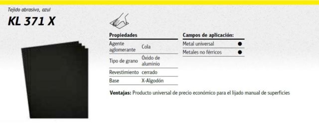 KS HOJA TELA KL 371 X 60 230X280 EANxPZA