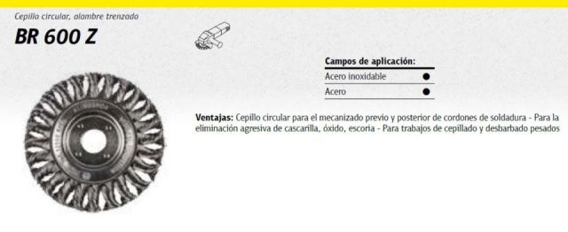 KS CEPILLO CIRCULAR TRENZADO BR600Z 125MM M14
