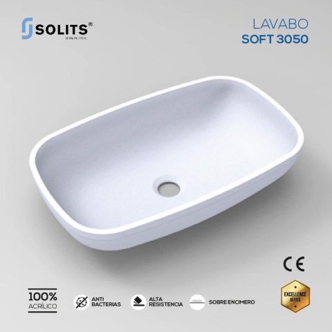 SOLITS LAVABO ENCIMERO SOFT 3050 BLANCO